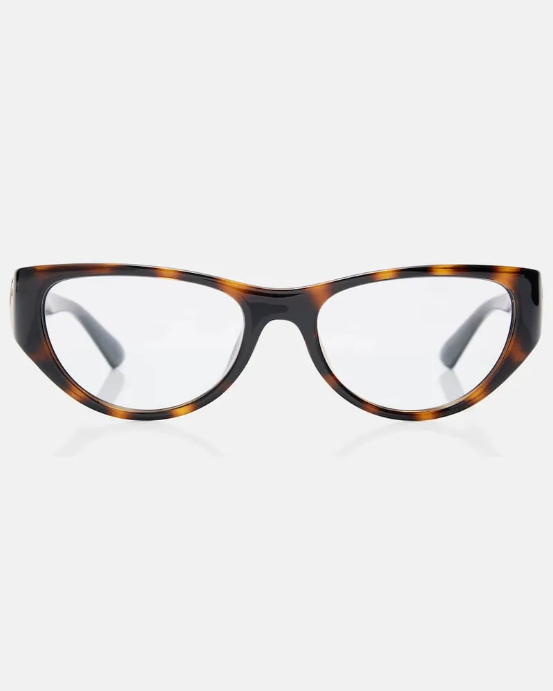 Gucci Cat-Eye-Brille Interlocking G Transparent