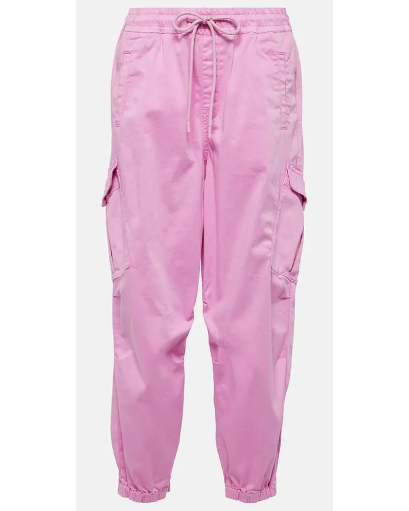 Adriano Goldschmied High-Rise-Cargohose aus Baumwolle Pink