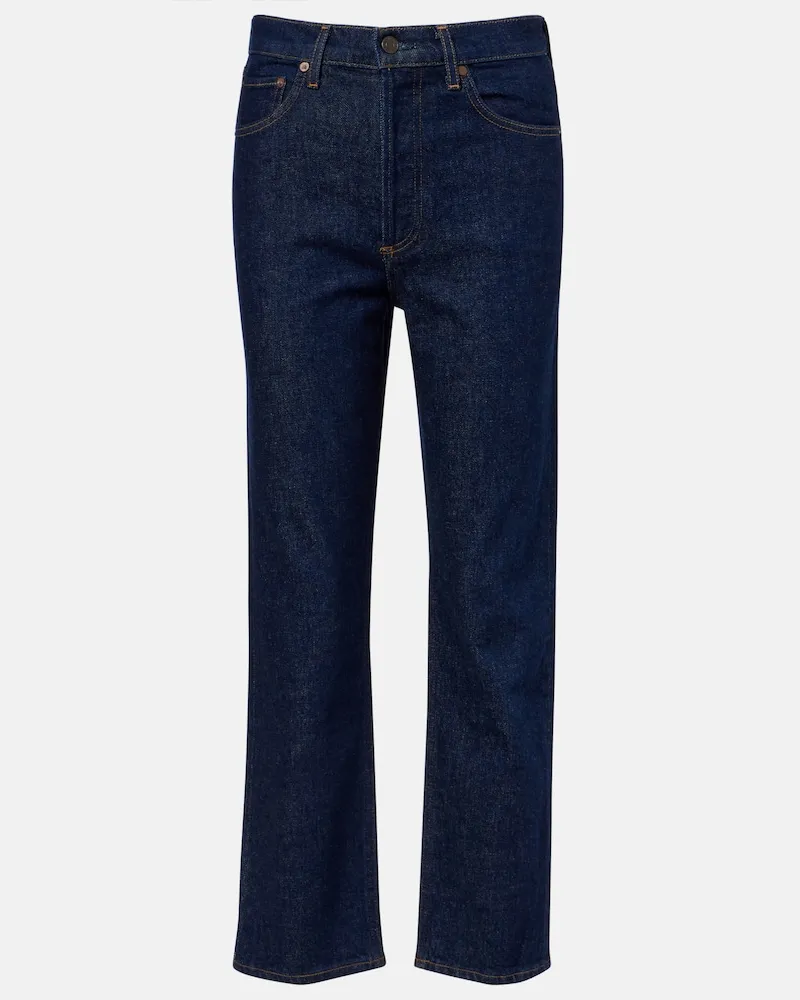 AGOLDE Cropped Straight Jeans '90s Blau