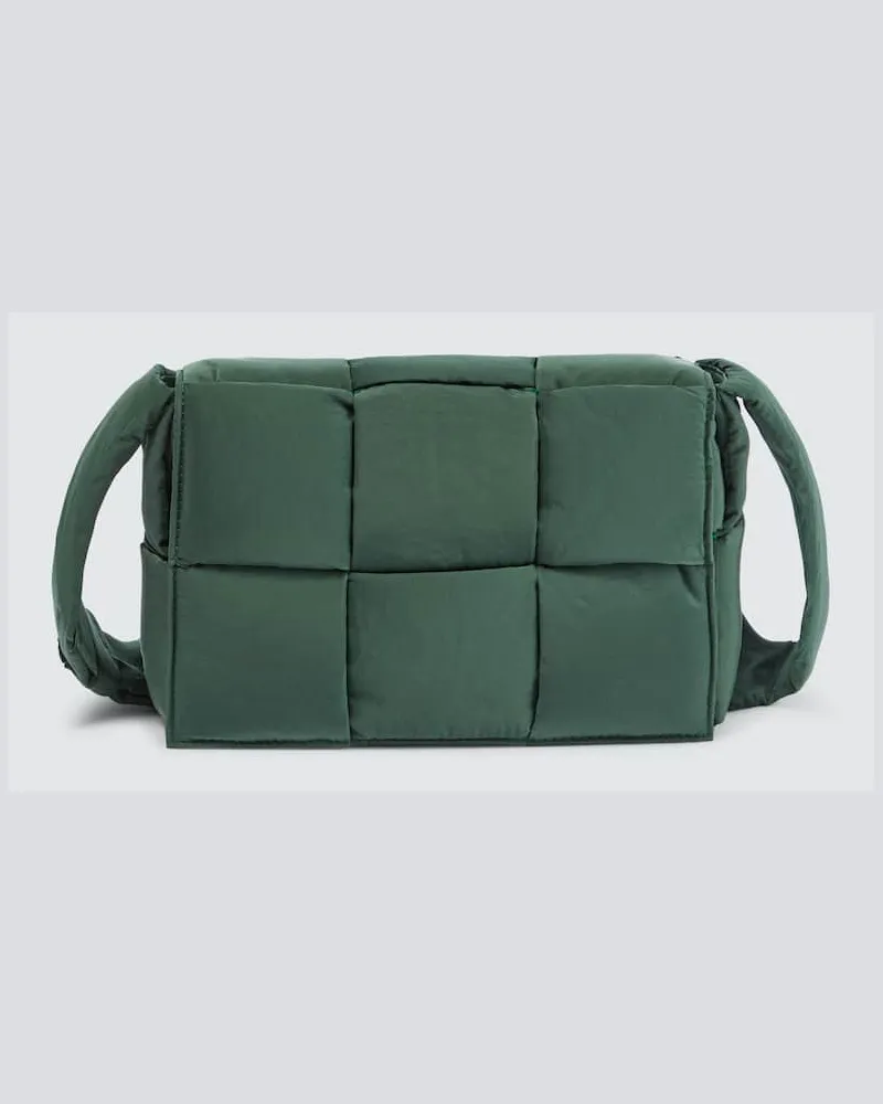 Bottega Veneta Crossbody Bag Padded Tech Cassette Small Grün