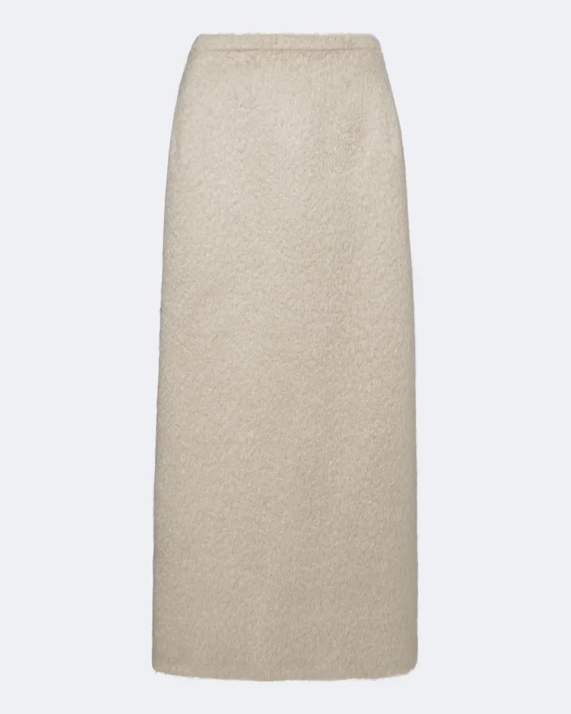 Magda Butrym Bleistiftrock aus einem Mohairgemisch Beige