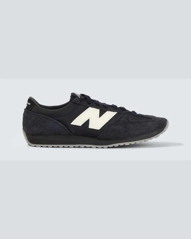 Junya Watanabe X New Balance Sneakers 471 mit Veloursleder Schwarz