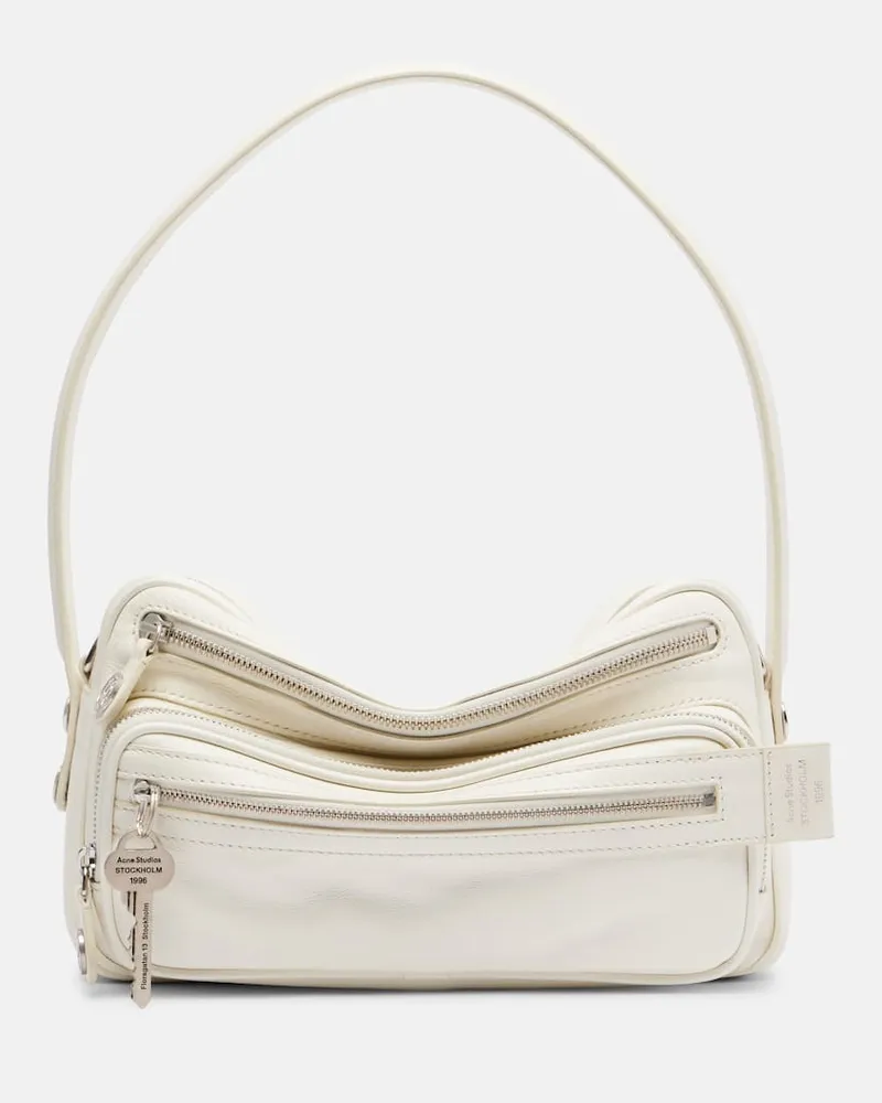 Acne Studios Schultertasche Camero Mini aus Leder Weiß