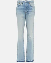 RE/DONE High-Rise Jeans Blau