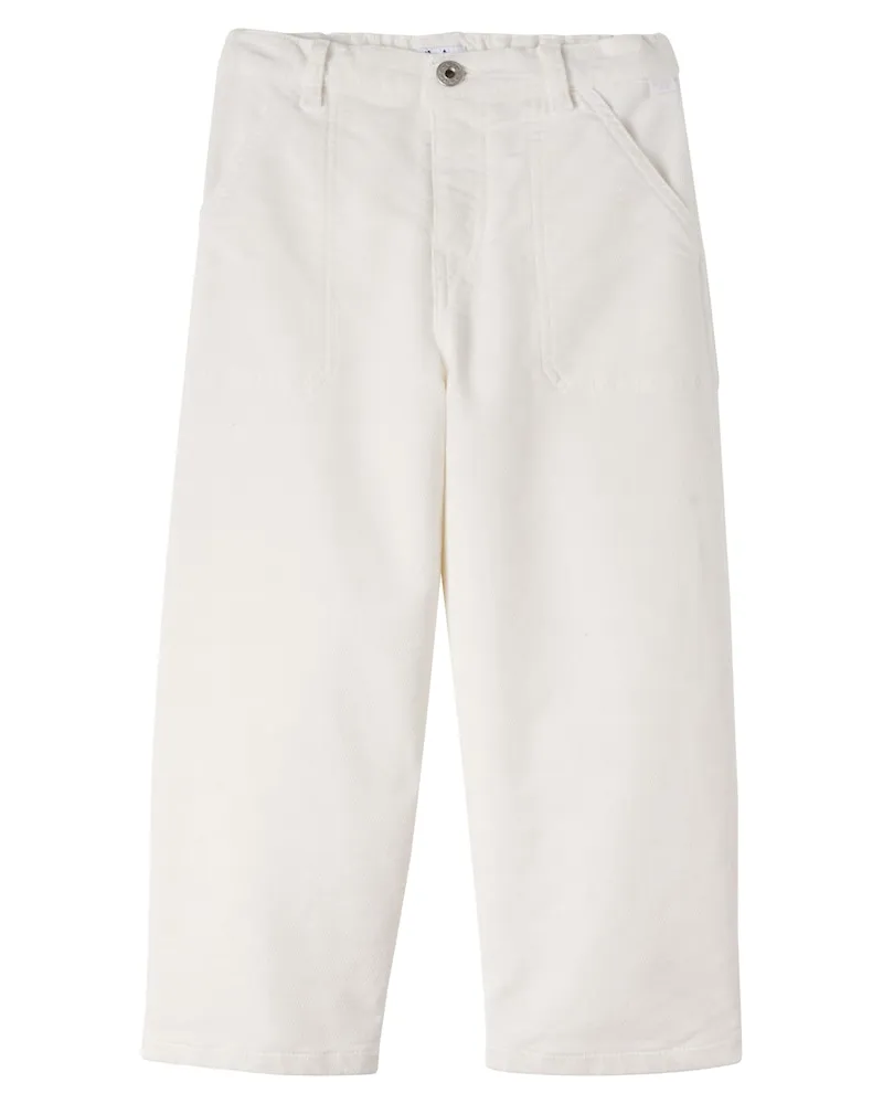 Il Gufo Hose aus Baumwolle Weiß