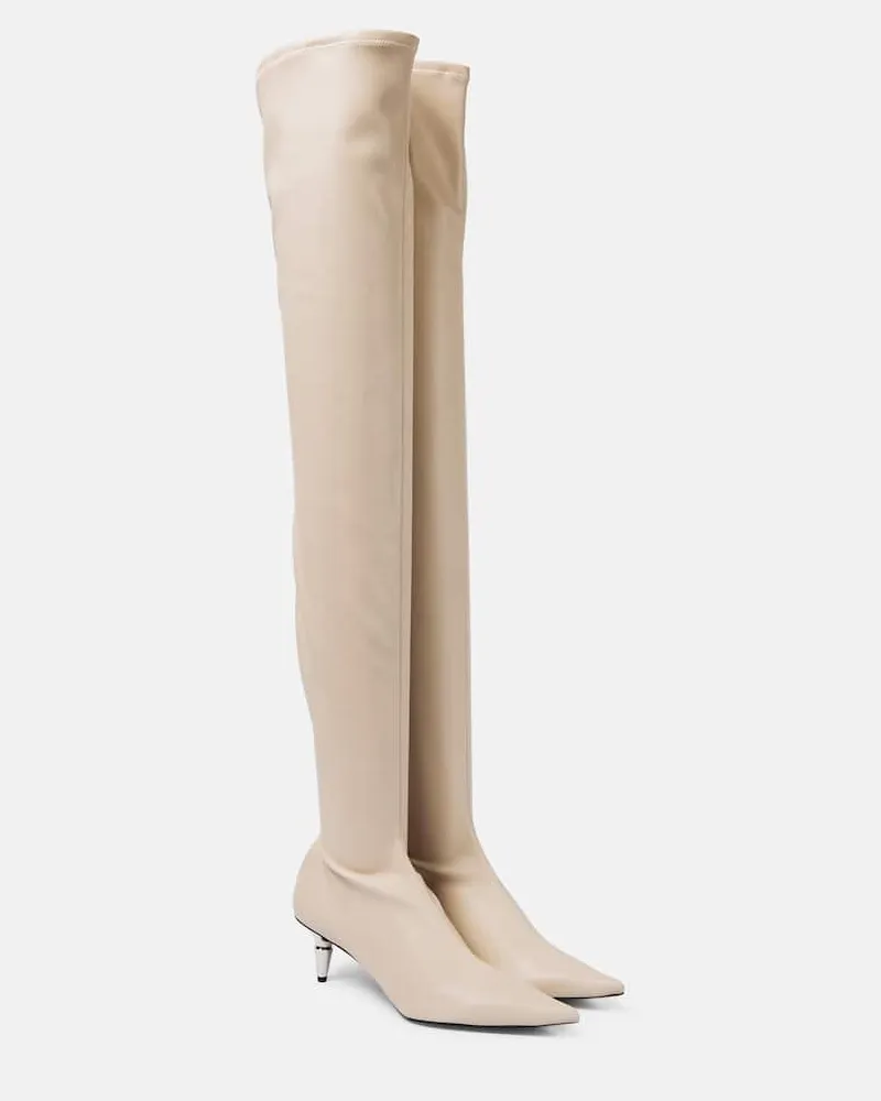 Proenza Schouler Overknee-Stiefel Spike Lila