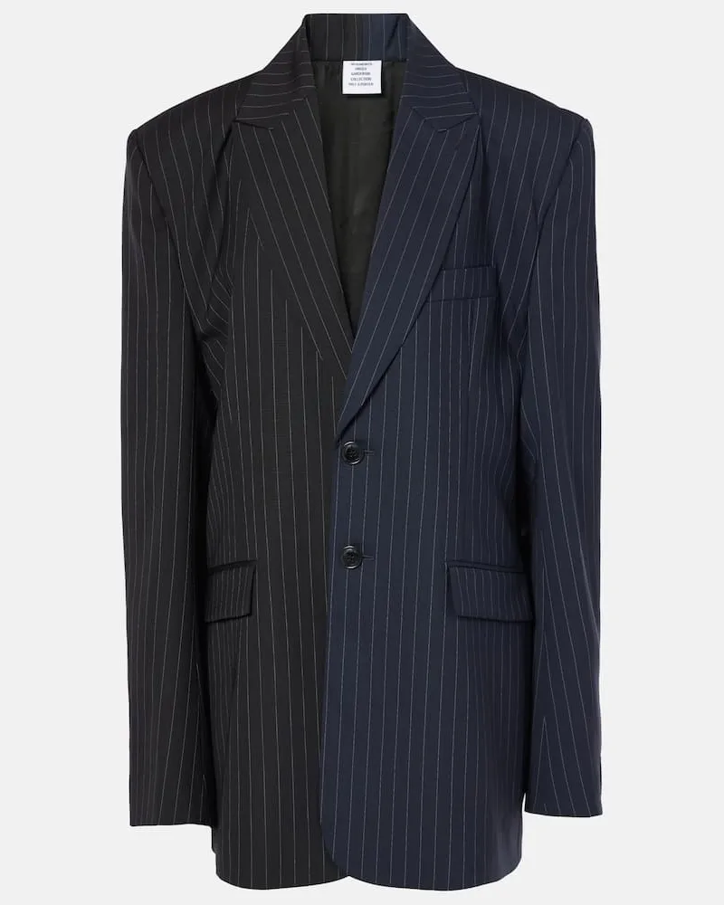 VETEMENTS Blazer aus Wolle Blau