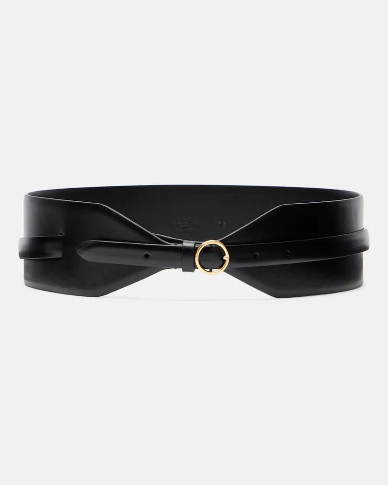 Alaïa Alaïa Gürtel Large aus Leder Schwarz