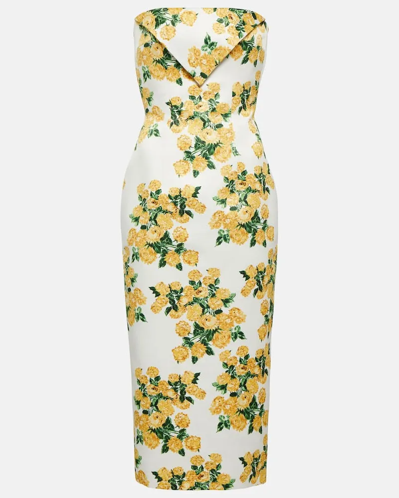 EMILIA WICKSTEAD Midikleid Brigitta Gelb