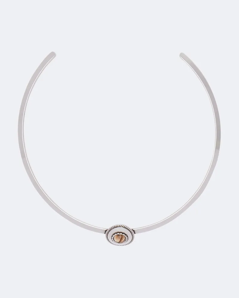 Isabel Marant Verzierter Choker Lam Silber
