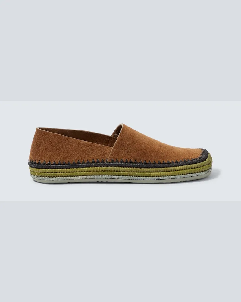 Loewe Paula's Ibiza Espadrilles Rio aus Veloursleder Braun