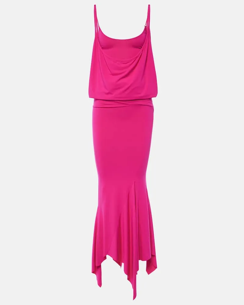 ATTICO Midikleid aus Jersey Rosa