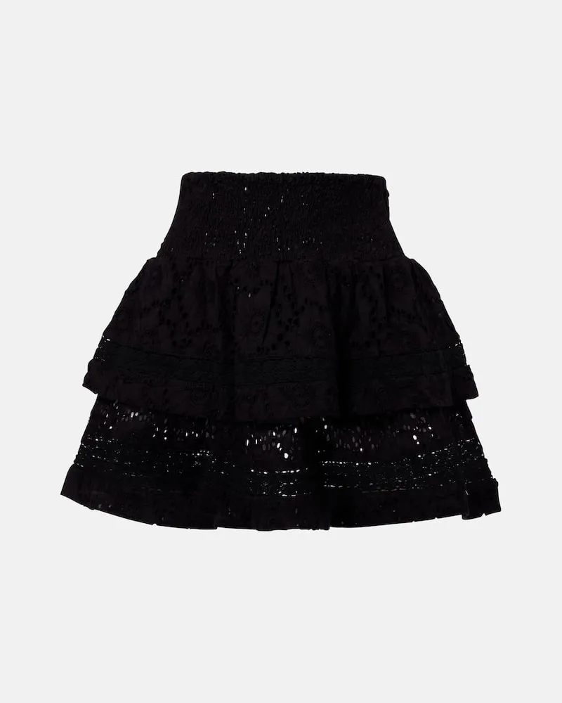 Melissa Odabash Minirock Riri aus Baumwolle Schwarz