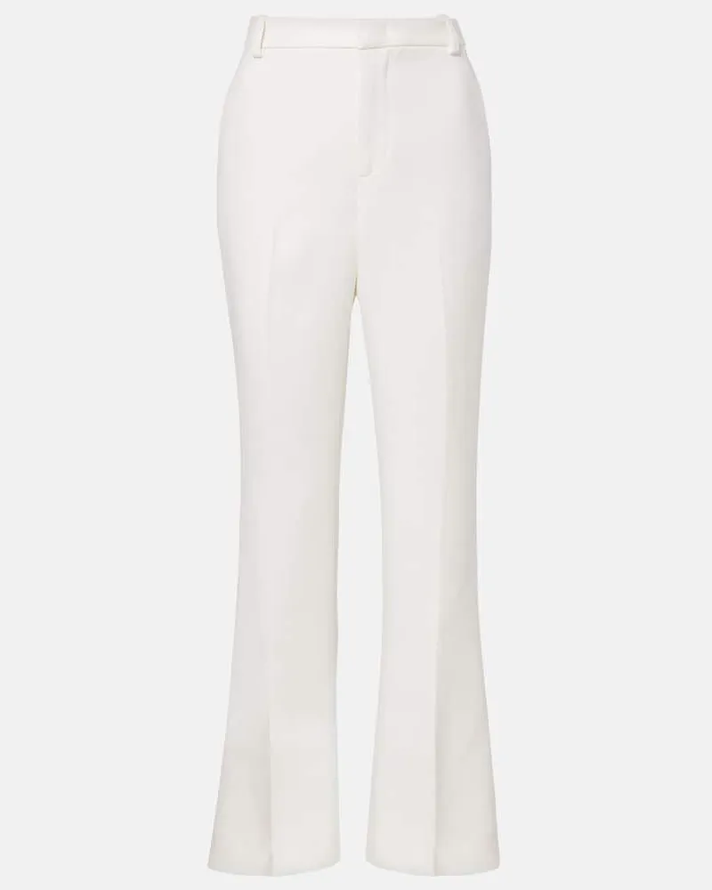 Vince Mid-Rise-Schlaghose Weiß