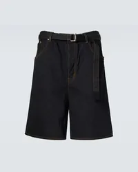 Sacai Bermuda-Shorts aus Denim Blau