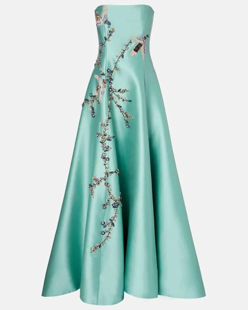COSTARELLOS Verzierte Robe Mavia Blau