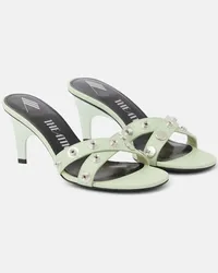 ATTICO Verzierte Sandalen Cosmo aus Leder Blau