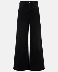 Isabel Marant Wide-Leg Jeans Lemony Schwarz