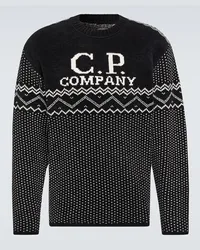 C.P. Company Pullover aus Chenille Schwarz