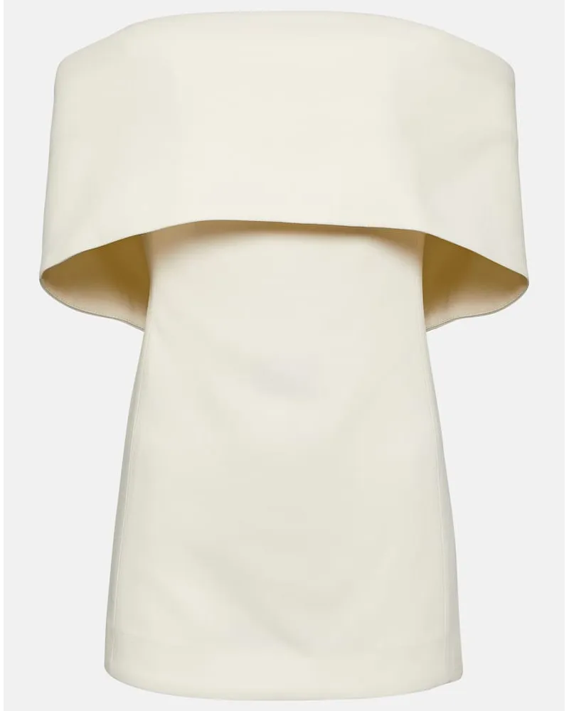 Totême Off-Shoulder-Top Beige