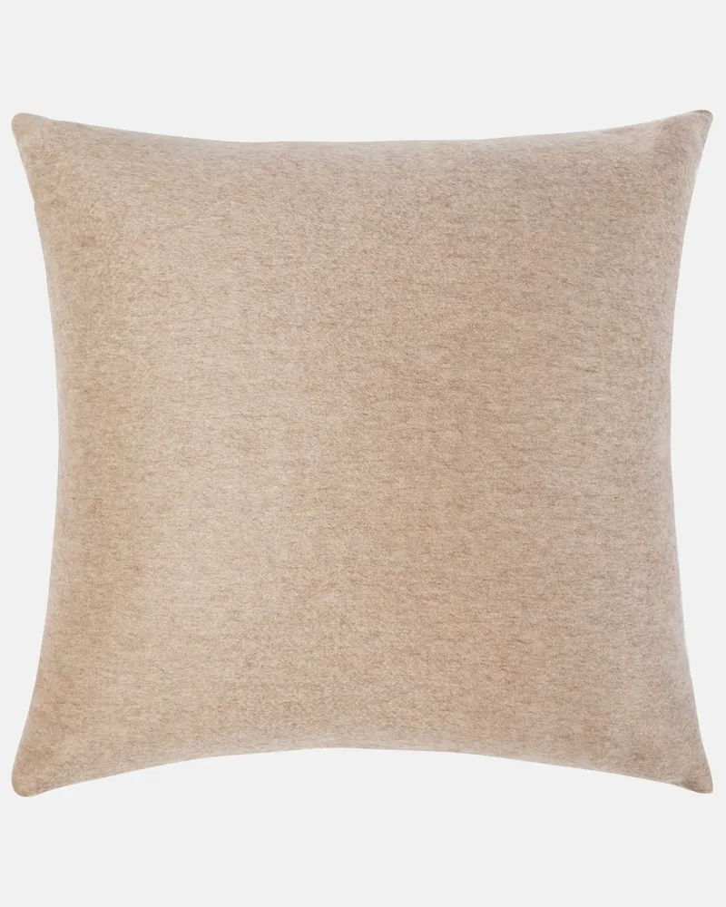 Brunello Cucinelli Kissen aus Kaschmir Beige