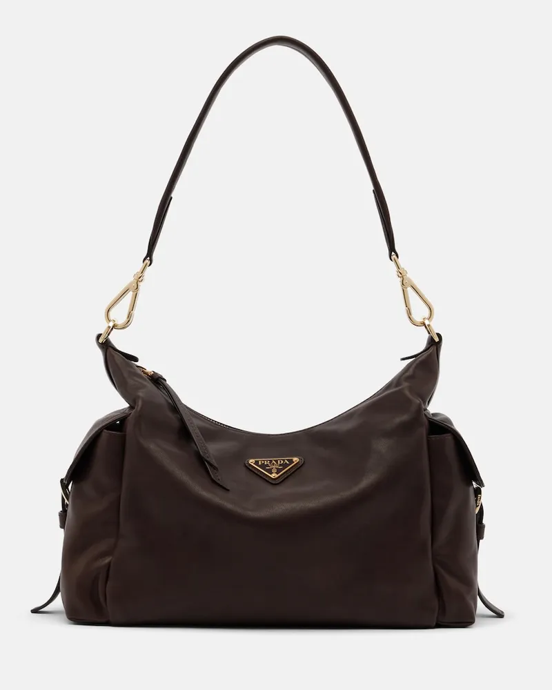 Prada Schultertasche Prada Explore Large aus Leder Braun