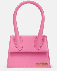 Jacquemus Schultertasche Le Chiquito Moyen aus Leder Pink