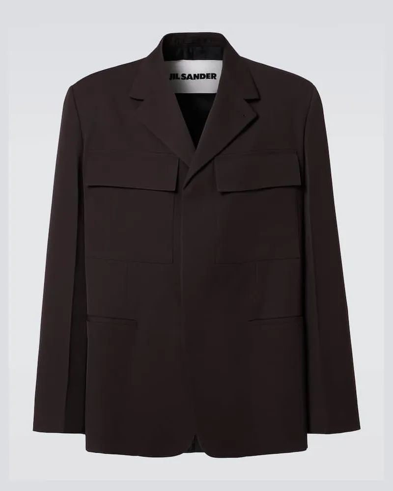 Jil Sander Blazer aus Wolle Braun