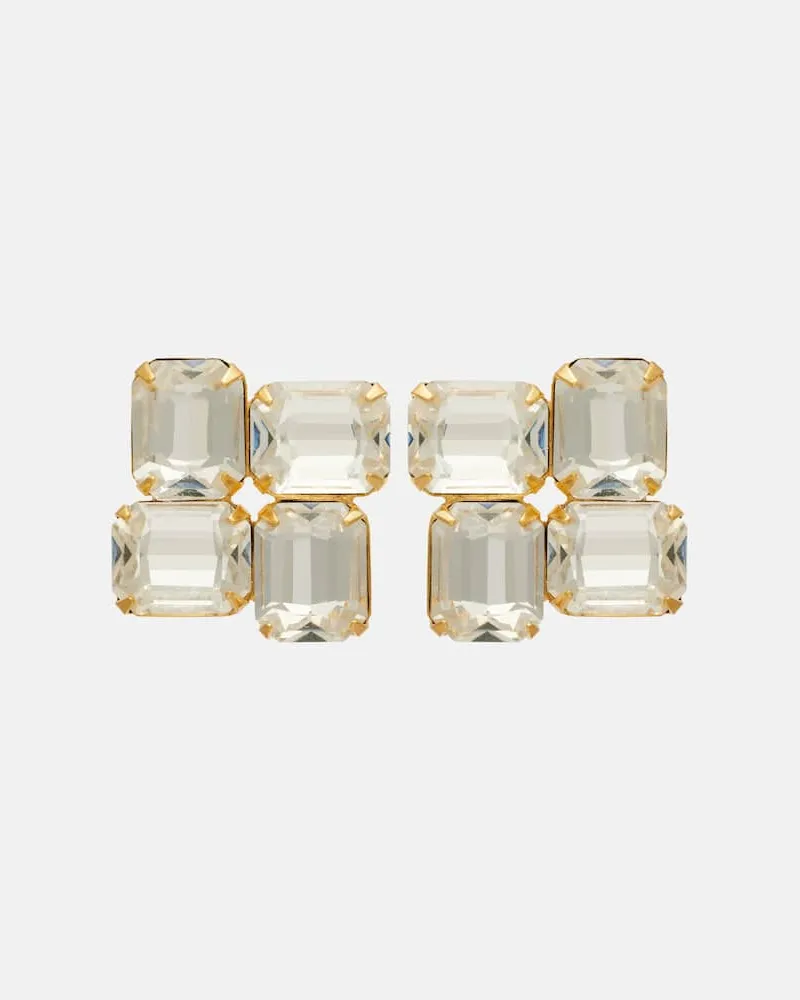 Jennifer Behr Ohrringe Piccolo mit Kristallen Gold