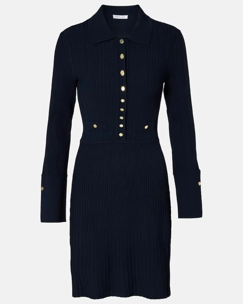 Veronica Beard Minikleid Lauper aus Rippstrick Blau
