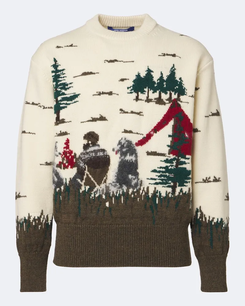Junya Watanabe Pullover aus Wolle Multicolor