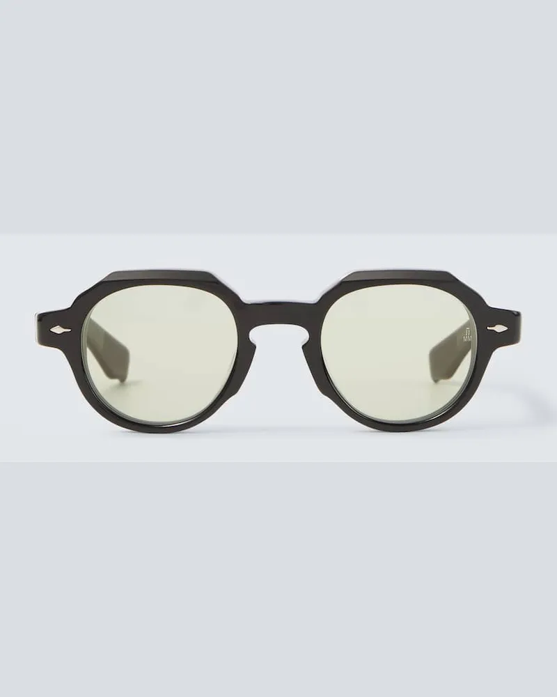 Jacques Marie Mage Runde Sonnenbrille Pontian Schwarz