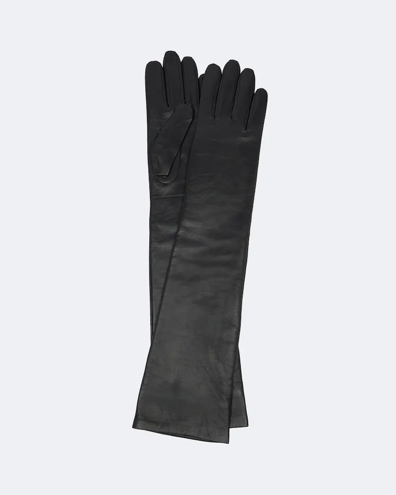 FRANKIE Shop Handschuhe Veneto aus Leder Schwarz