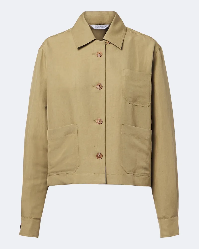 Max Mara Jacke aus Twill Beige