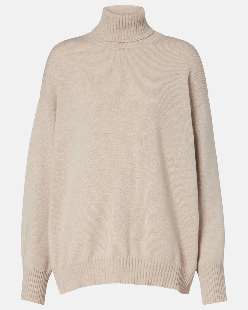 Brunello Cucinelli Rollkragenpullover aus Kaschmir Beige