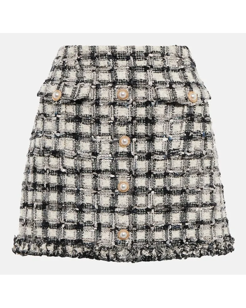 LoveShackFancy Minirock Nate aus Tweed Multicolor