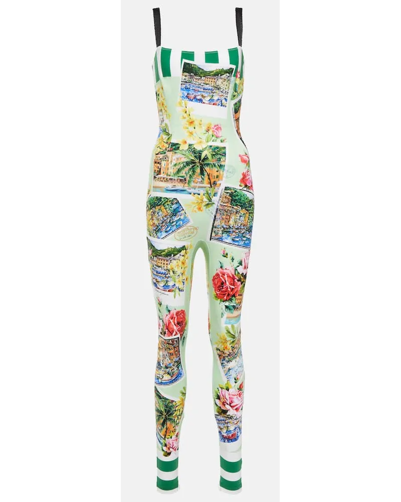 Dolce & Gabbana Bedruckter Jumpsuit Portofino Multicolor