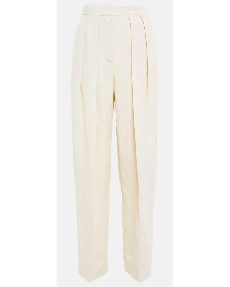 Stella McCartney High-Rise-Hose Beige