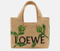 Paula's Ibiza Henkeltasche Font Small aus Raffiabast