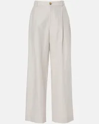 Vince Weite High-Rise-Hose Weiss