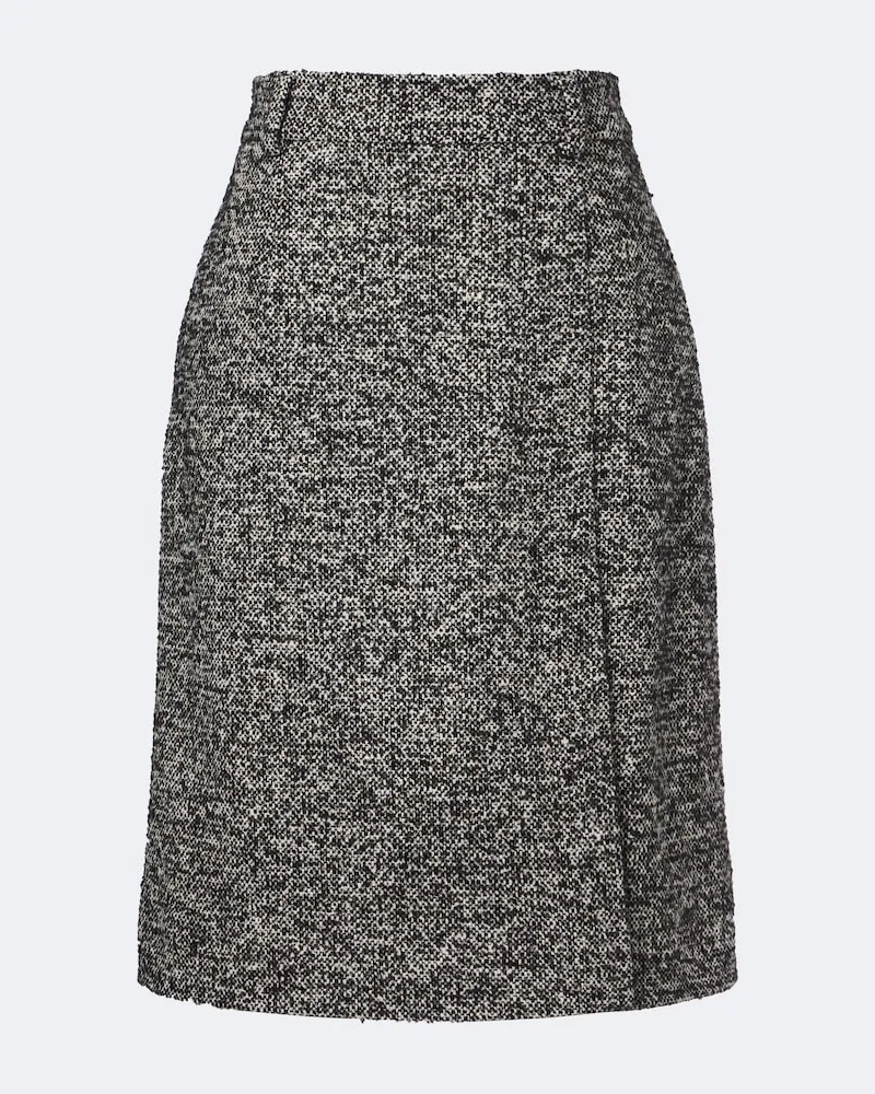 Dolce & Gabbana Bleistiftrock aus Tweed Schwarz