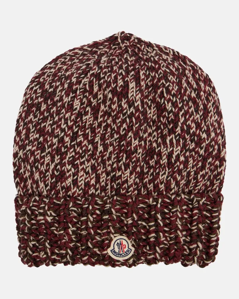 Moncler Mütze Mouliné aus Schurwolle Multicolor