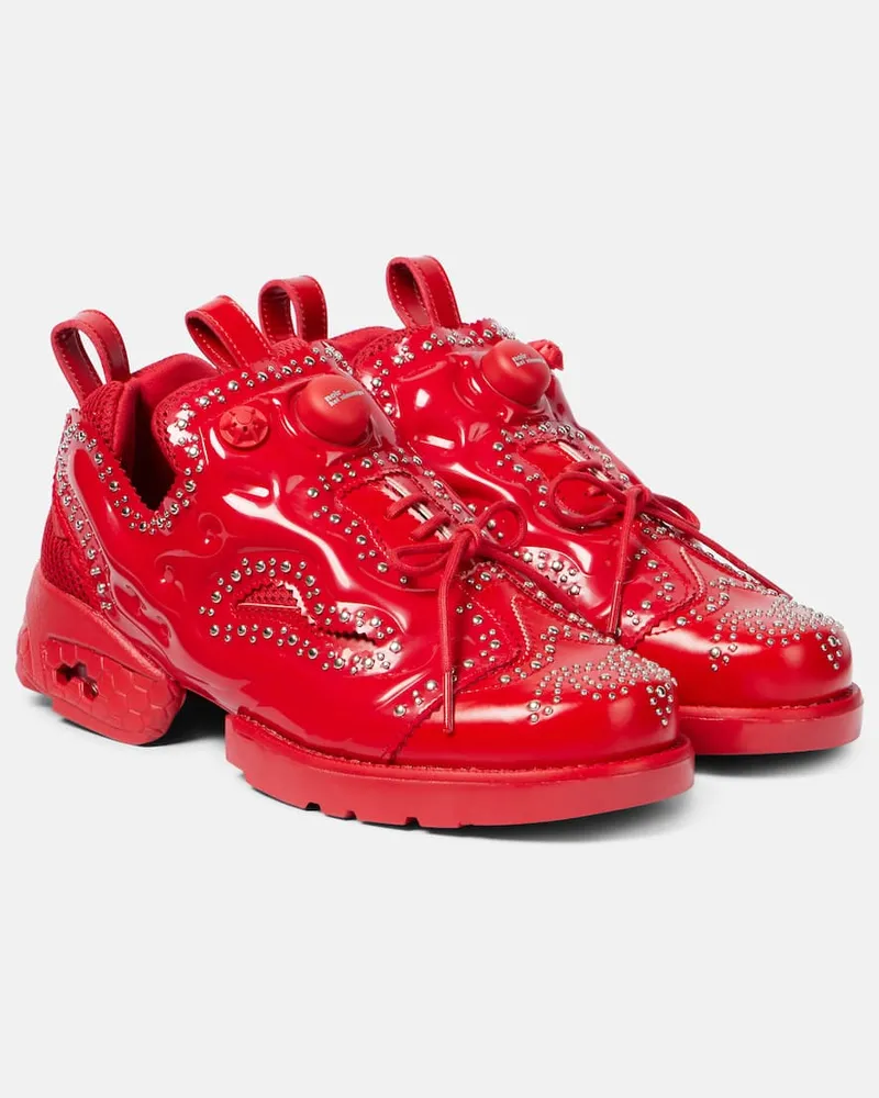 Noir Kei Ninomiya Verzierte Schnürschuhe Rot
