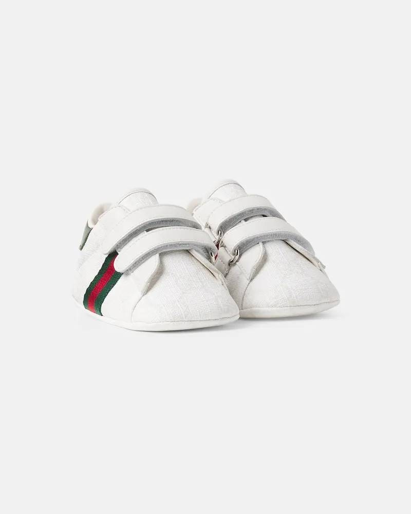 Gucci Baby Schuhe mit Leder Weiß
