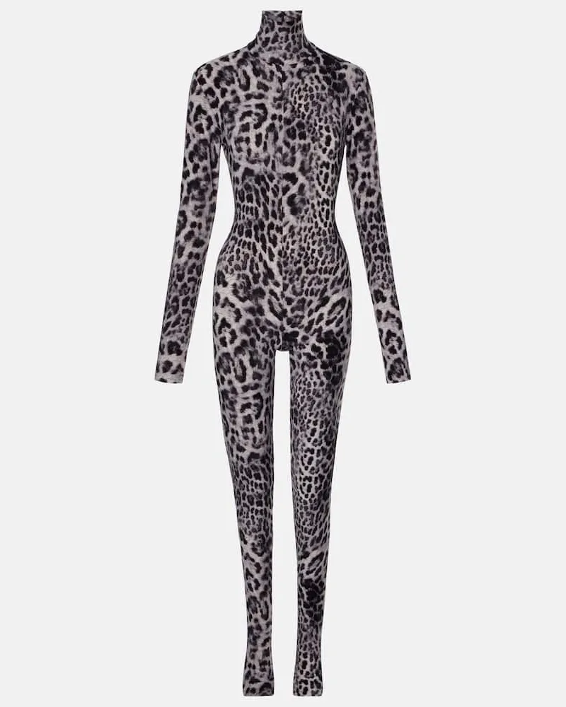 Norma Kamali Bedruckter Bodysuit aus Jersey Multicolor