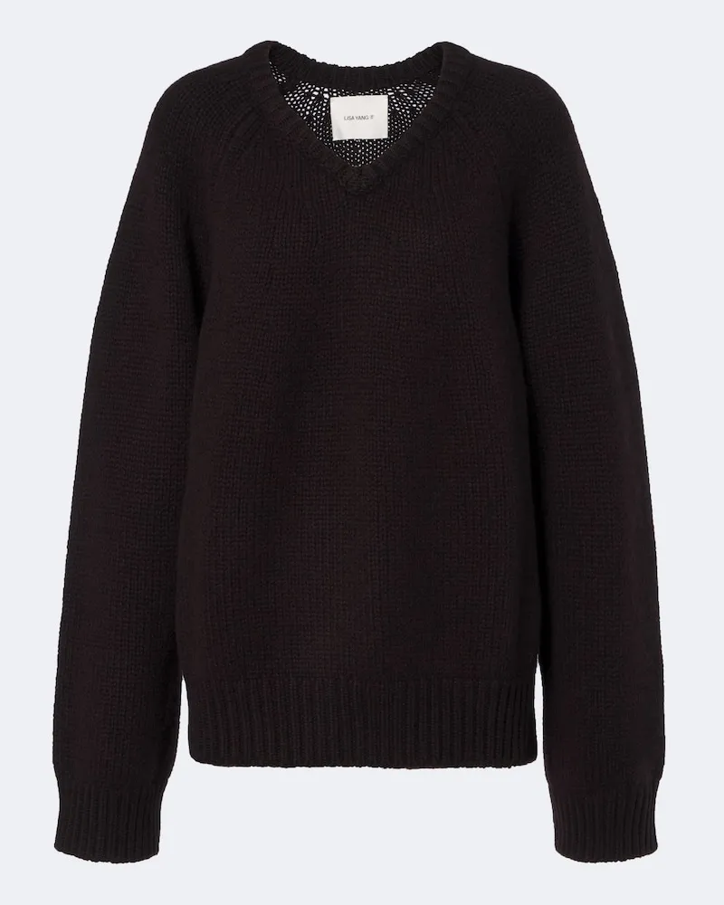 Lisa Yang Pullover Oia aus Kaschmir Braun