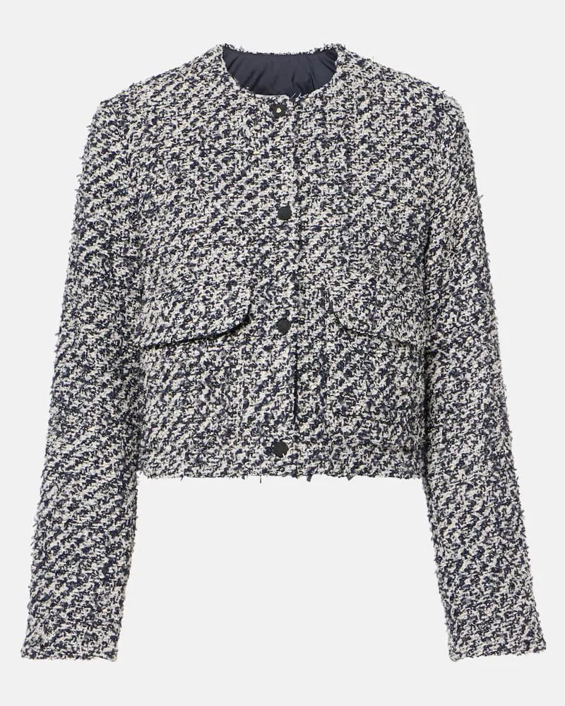 Moncler Cropped-Daunenjacke Dauphin aus Tweed Multicolor