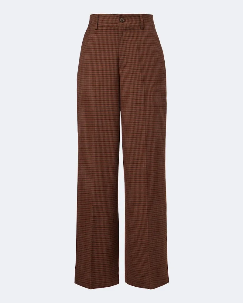 Varley Weite Hose aus Twill Braun