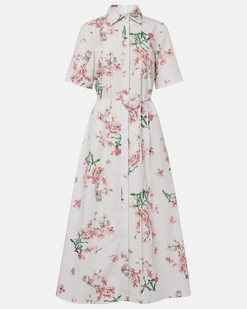 Erdem Kleid aus Baumwolle Multicolor