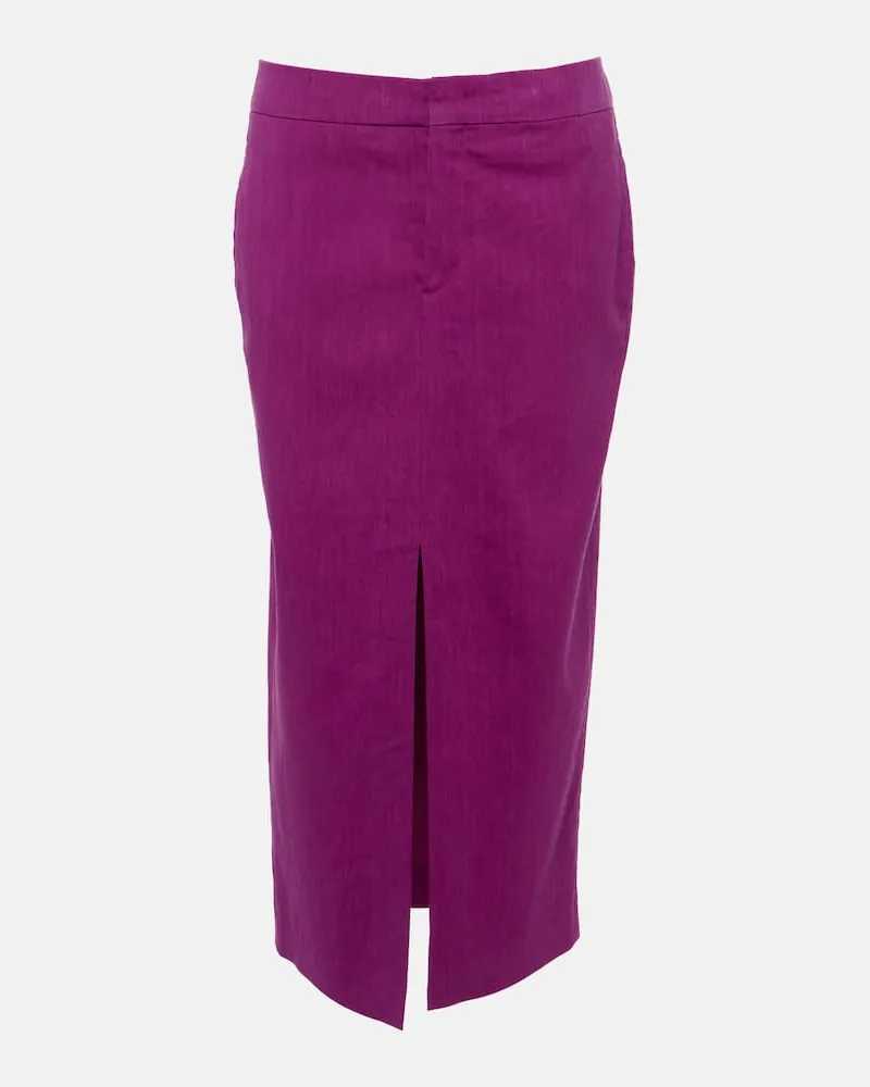 Isabel Marant Midirock Dixina aus einem Leinengemisch Rosa